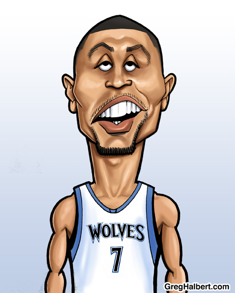Brandon Roy Wolves Caricature