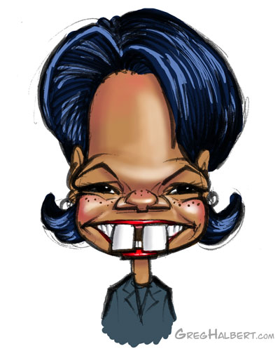 Condoleezza Rice Caricature