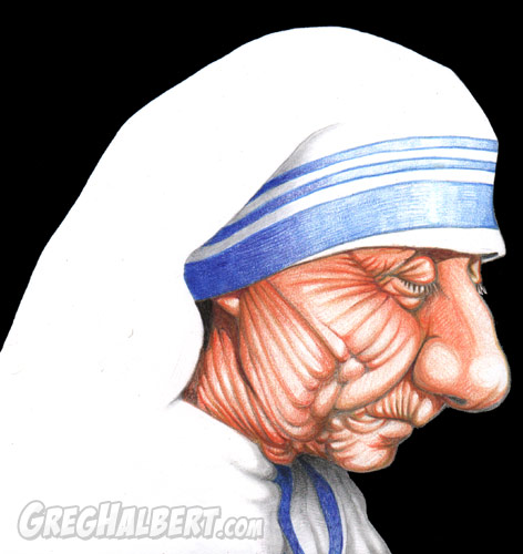 Mother Theresa Caricature