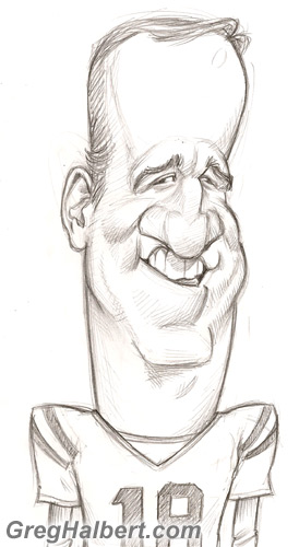 Peyton Manning Caricature