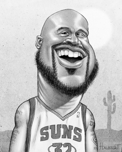 Shaquille O'Neal Caricature