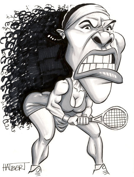 Serena Williams Caricature