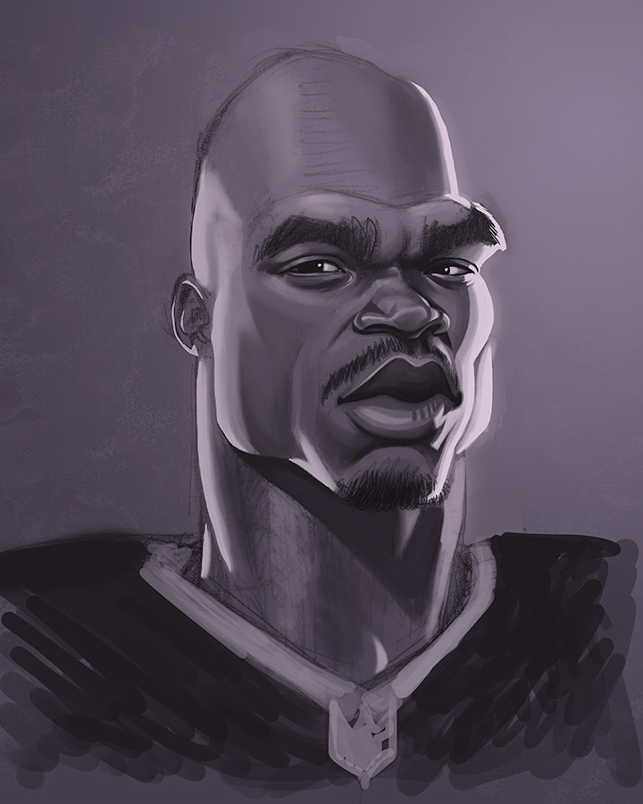 Adrian Peterson Caricature