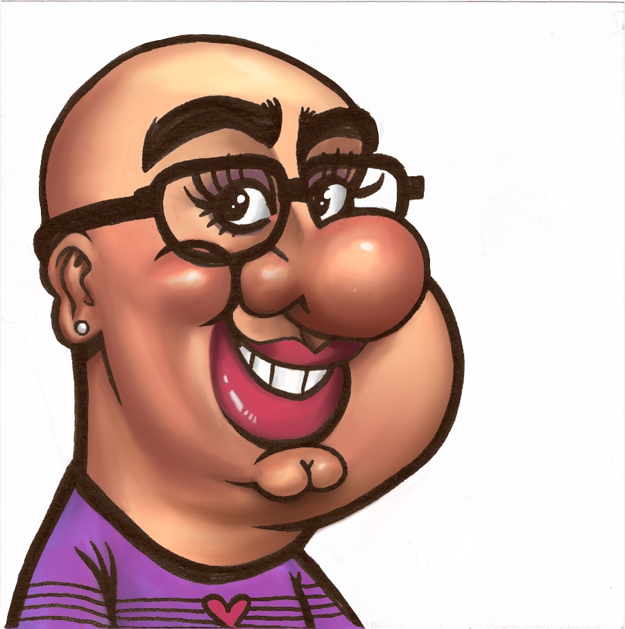 Bald Woman Illustration